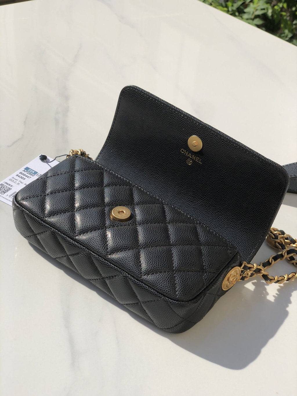 CHLSmall GlamIap Bags Gold Hardware Black For Women Handbags, Shoulder Bags 7.5in/19.2cm