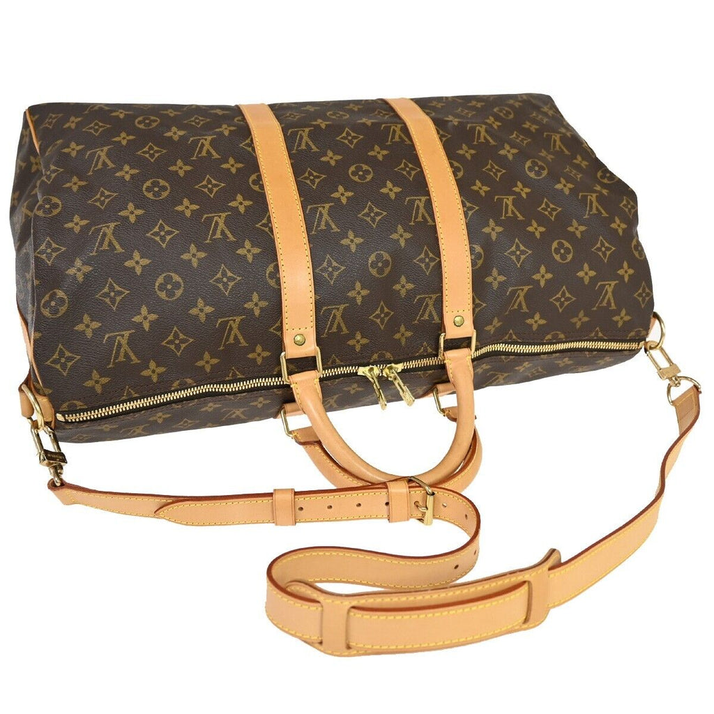 Louis Vuitton Keepall Bandouliere 50  Canvas Travel Bag ()