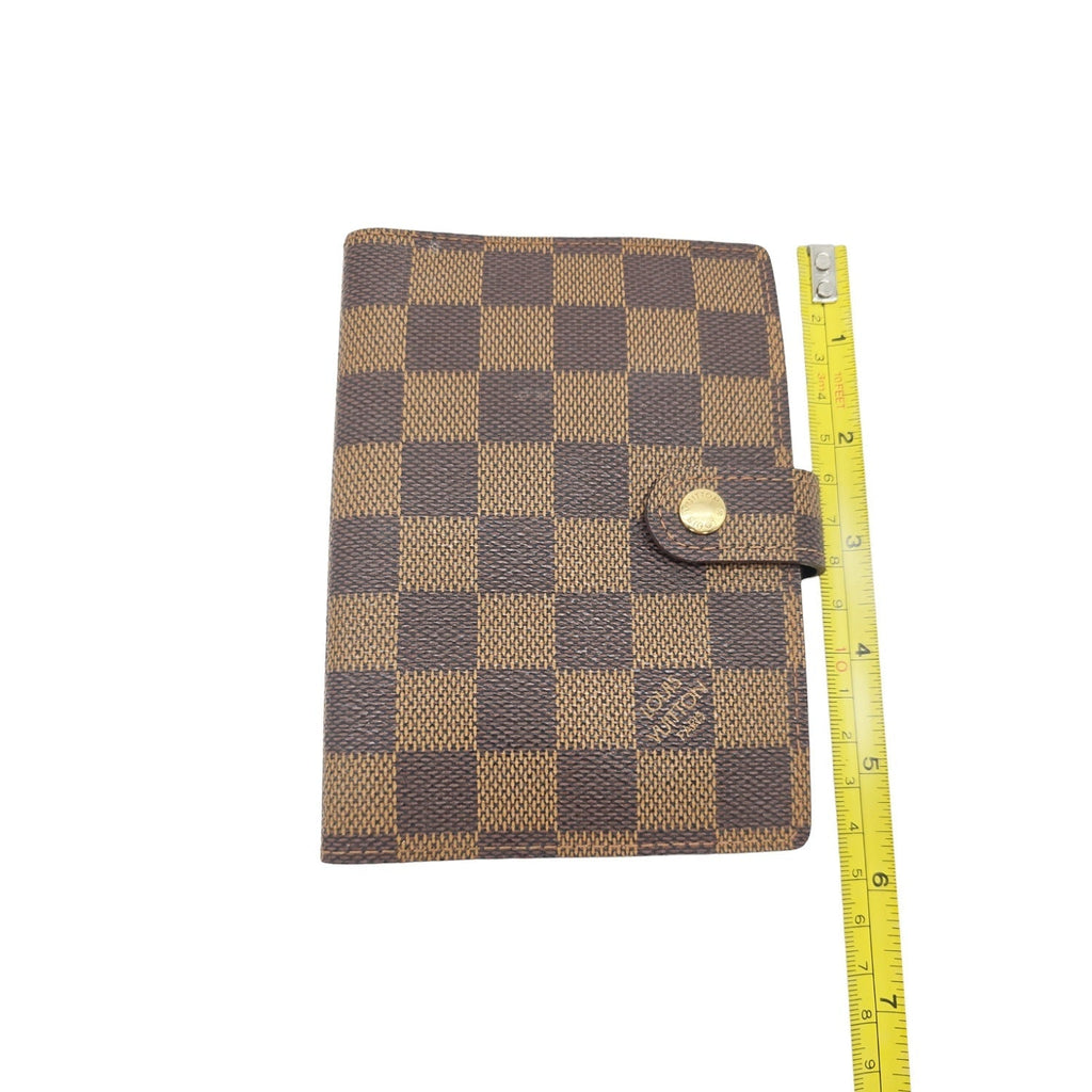 Louis Vuitton Damier Ebene Small Ring Agenda Cover