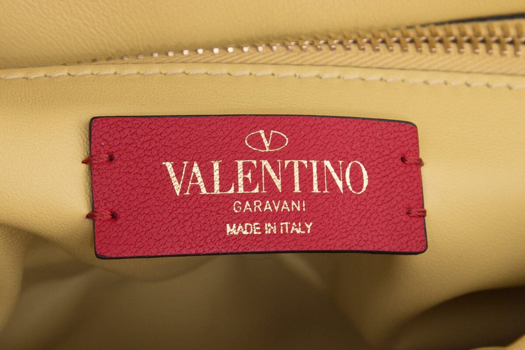 Valentino Garavani Spike Me Yellow Quilted Rockstud Cross-Body