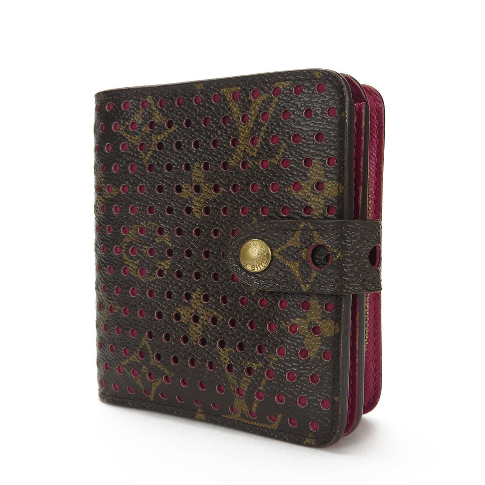 Louis Vuitton Perfo Compact  Canvas Wallet  ()