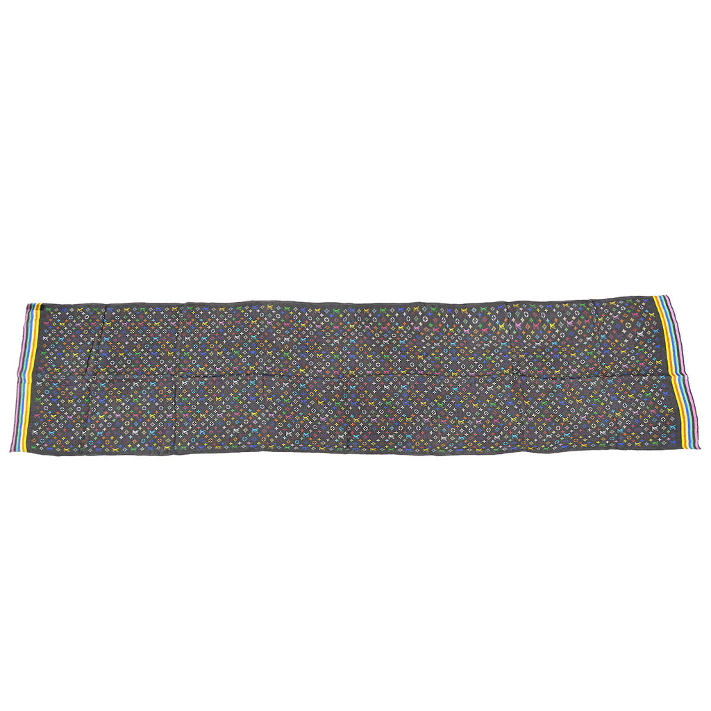 Louis Vuitton 2000s Multicolor Takashi Murakami Bandeau Scarf M71992 Small Good