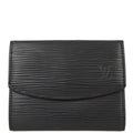 Louis Vuitton 1998 Black Epi Porte Monnaie Simple Coin Purse Wallet M63412