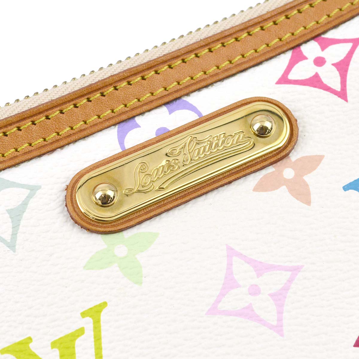 Louis Vuitton Multicolor White Pochette Milla MM Handbag M60096