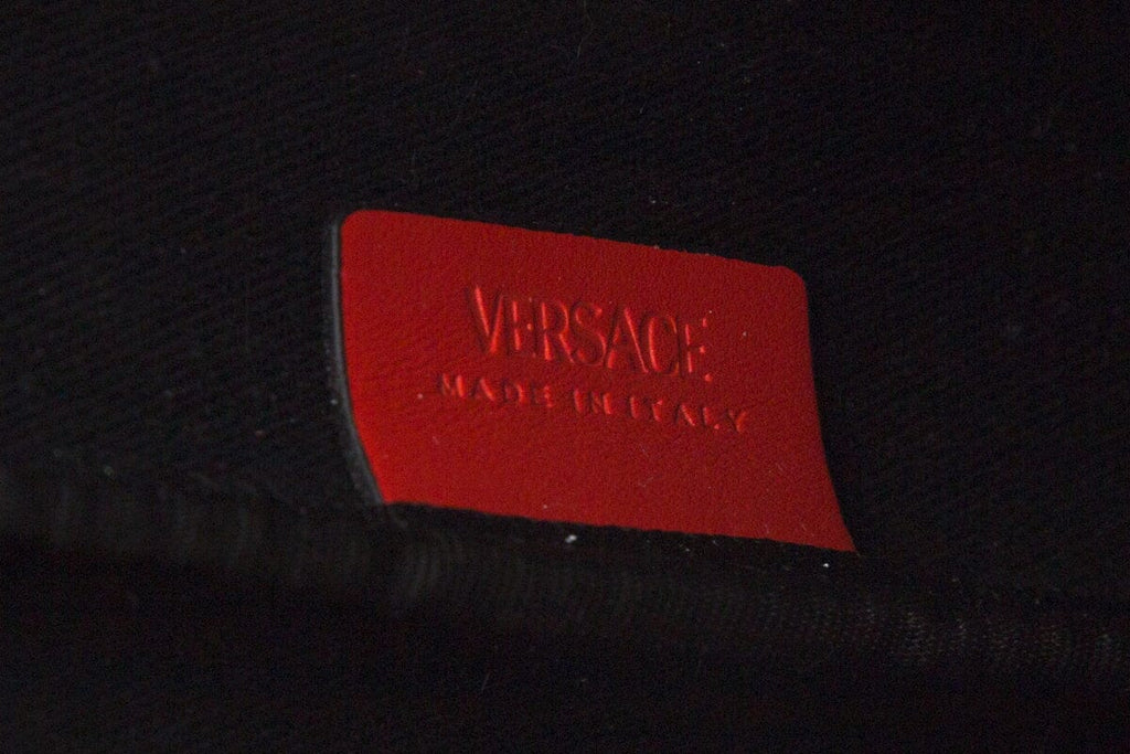 Versace La Greca Monogram Red Tote