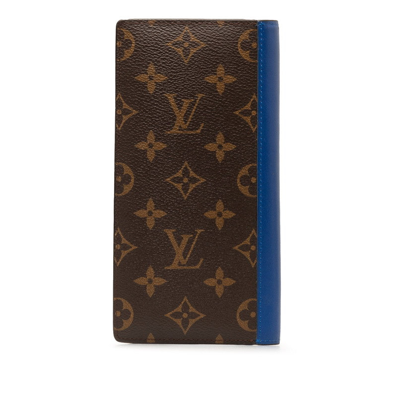 Louis Vuitton Monogram MacArthur Portefolio Brother Long Wallet Brown PVC Leather  Louis Vuitton