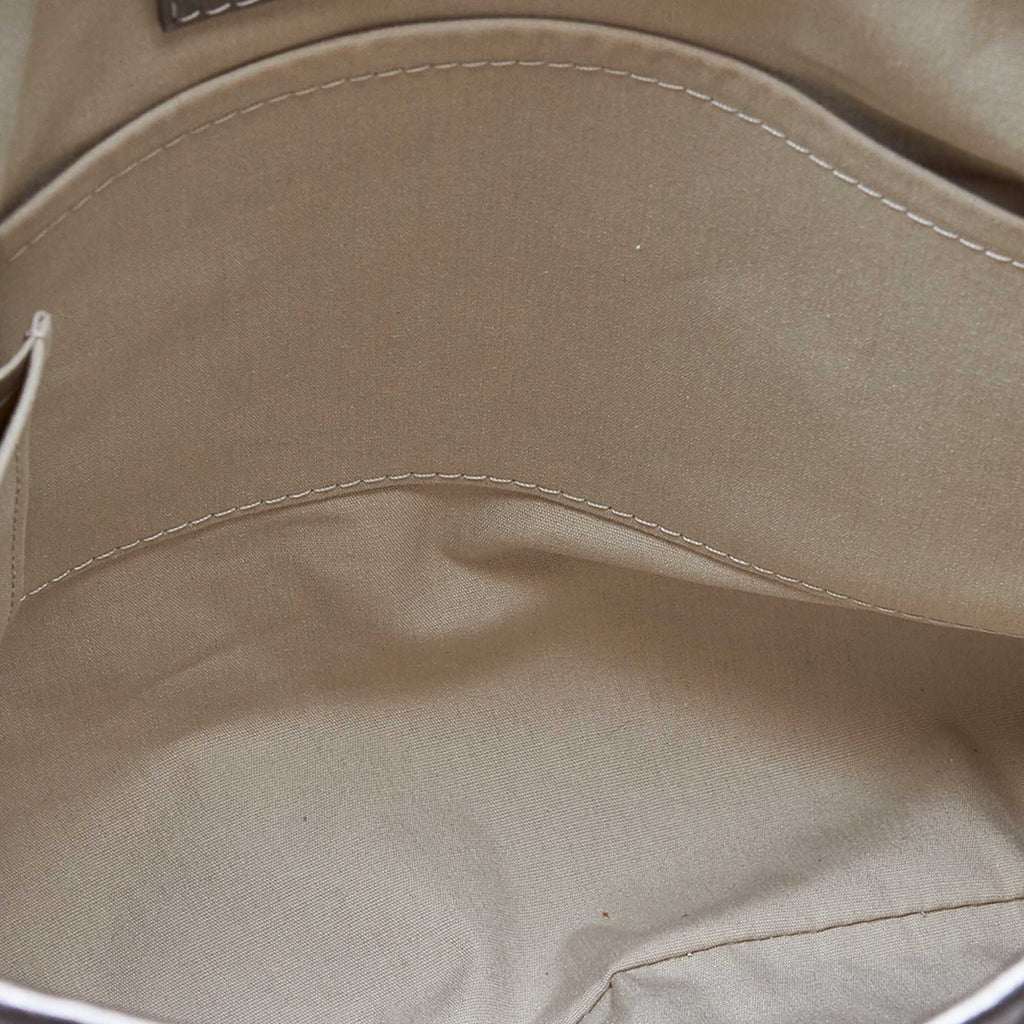 Louis Vuitto Besace Angele Platine Mini Lin Canvas Shoulder Bag
