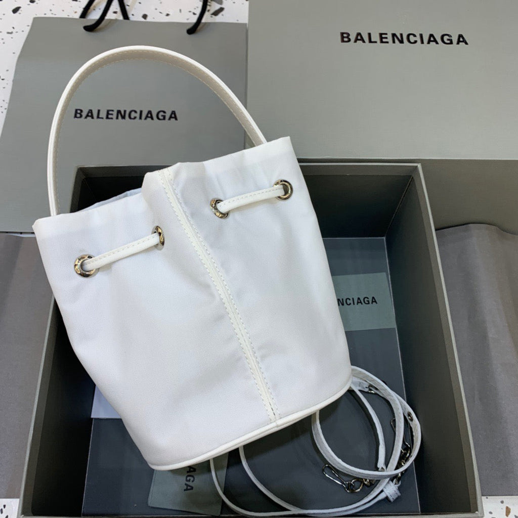 Balen Le Cagole MeGLAMIum Bucket Bag In White, For Women,  Bags 11.8in/30cm