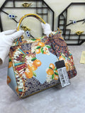 GLAMI 90s Sicily Bag With Logo Print Multicolor For Women 10.2in/26cm GLAMI