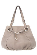 Fendi Taupe Leather Handbag