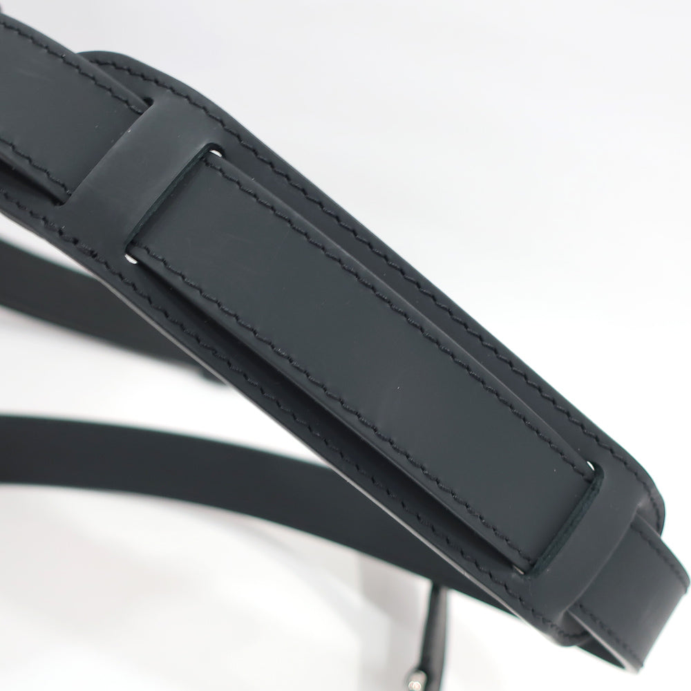 Louis Vuitton Bag Strap About 25mm Bag Accessories Black BK Silver G  Leather Length adjustable Minimum approximately 111.0cm to maximum approximately 1350cm Small And Other Console Only