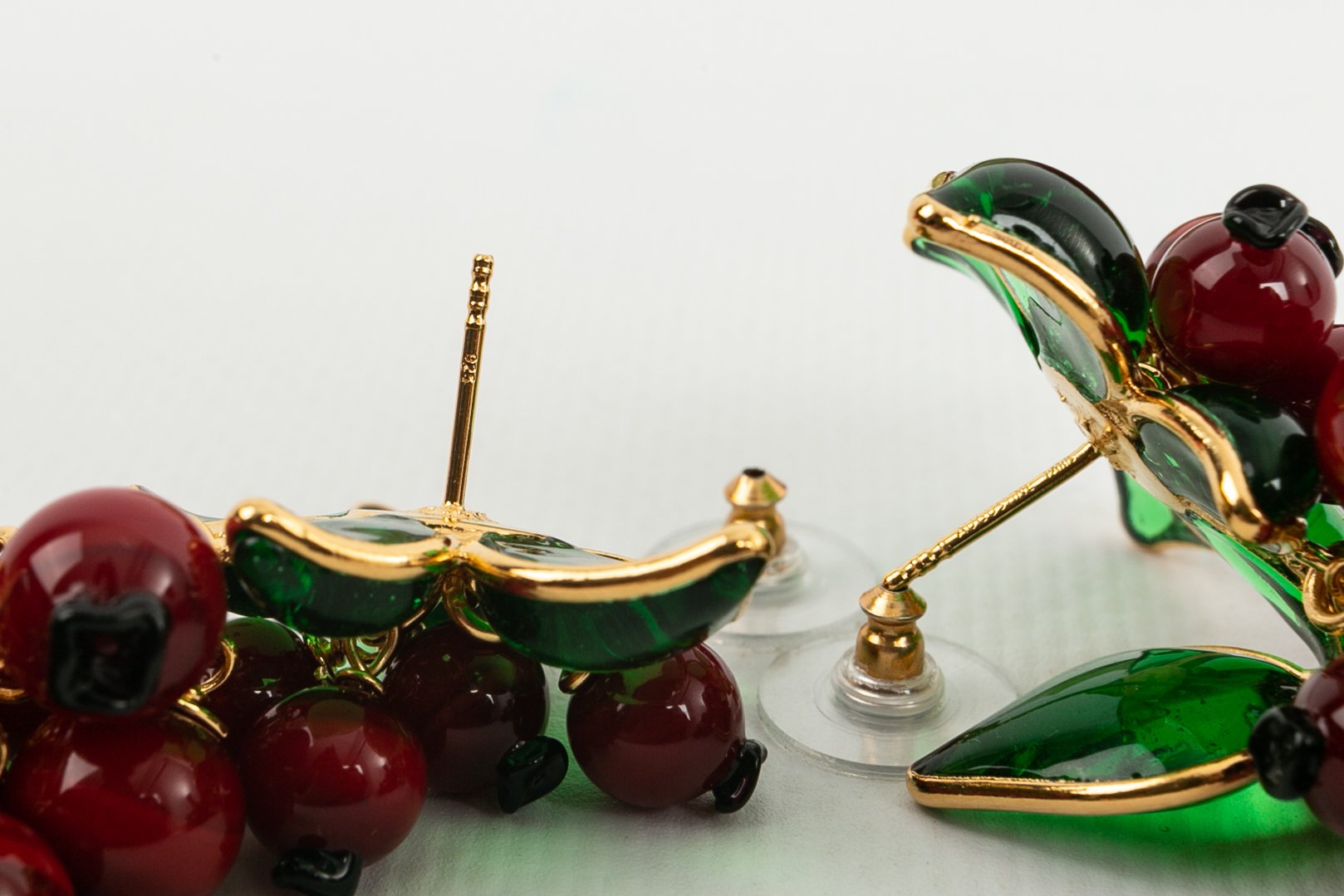 Boucles d'oreilles en pÃƒÆ’Ã‚Â¢te de verre Augustine