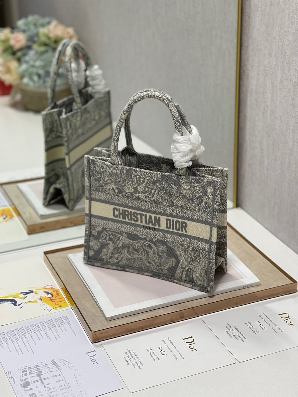 GLAMI Small Book Tote Grey, For Women, WomenÃ¢â‚¬â„¢s Handbags 26.5cm/10.5in CD