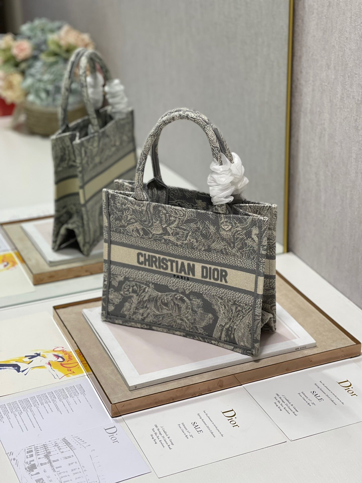 GLAMI Small Book Tote Grey, For Women, WomenÃ¢â‚¬â„¢s Handbags 26.5cm/10.5in CD