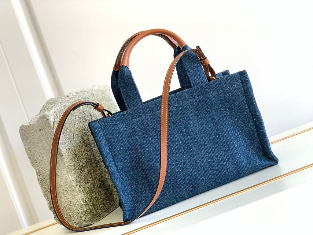 GLAMI Small Denim Tote For Women 11.4in/29cm