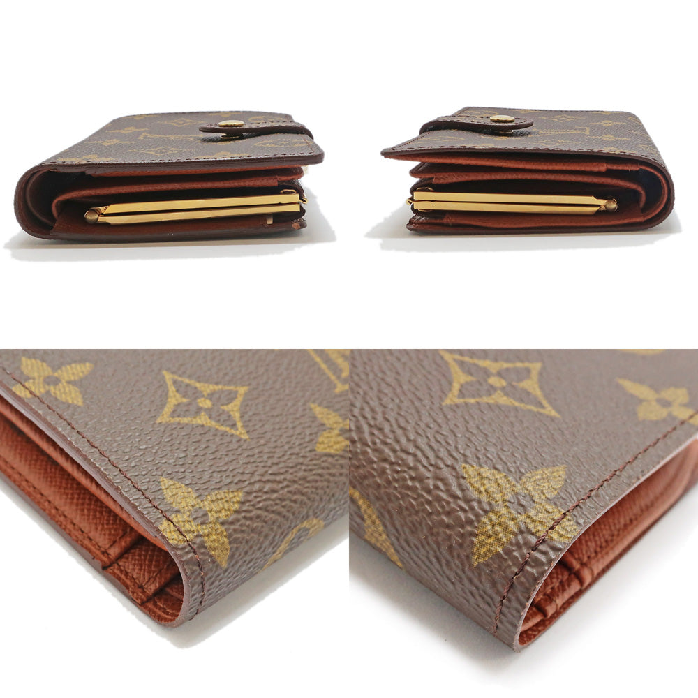 Louis Vuitton Monogram Portemone Vie Vie Vie Vie Vie Vie M61663 Small Compact Double Fold Portmone Vie Vie Vie