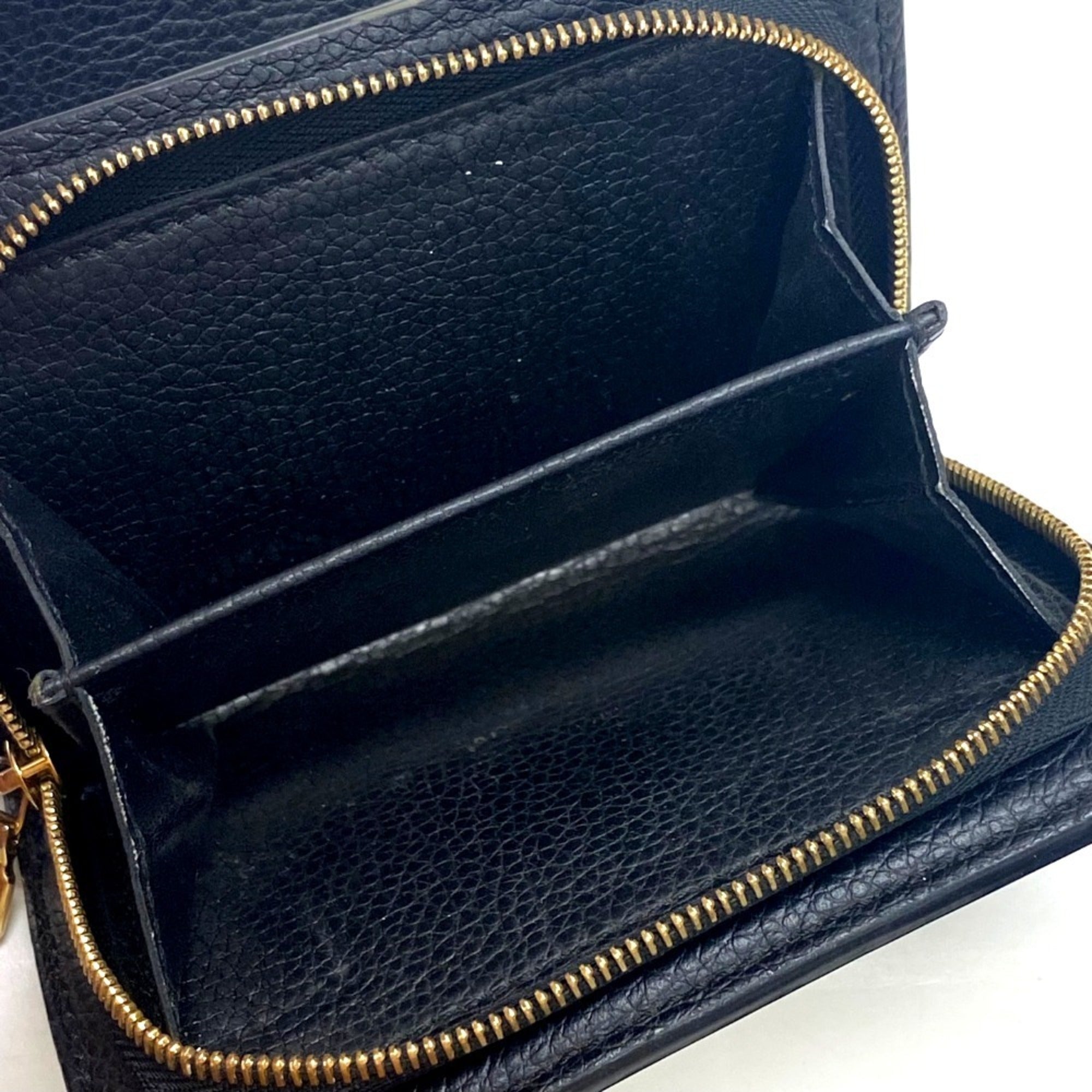 Louis Vuitton Compact Zip  Leather Wallet  ()