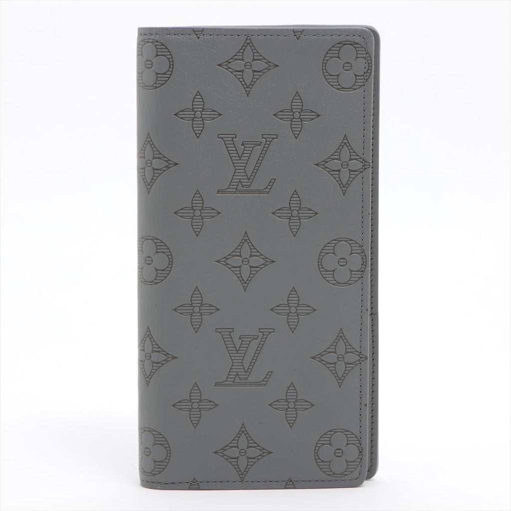 Louis Vuitton Monogram Shadow Portefolio Brother M81335 Gr Long   Wallet
