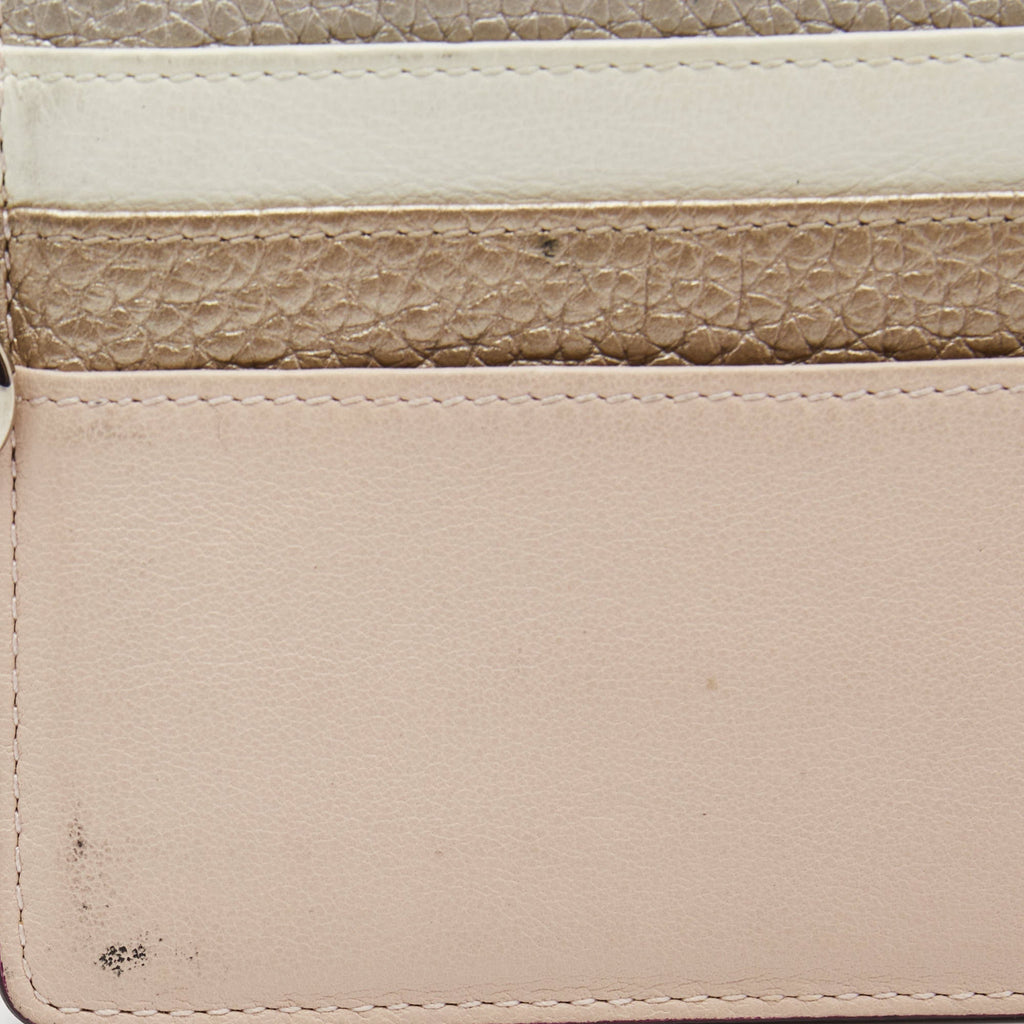 Dior Multicolor Leather Lady Dior Card Holder
