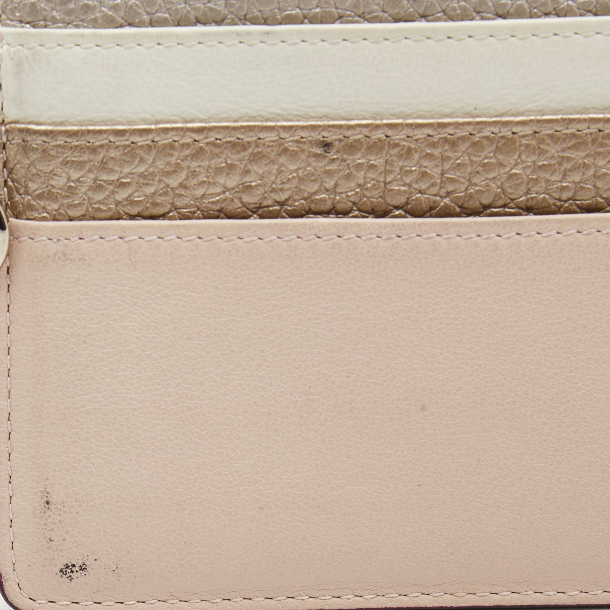 Dior Multicolor Leather Lady Dior Card Holder