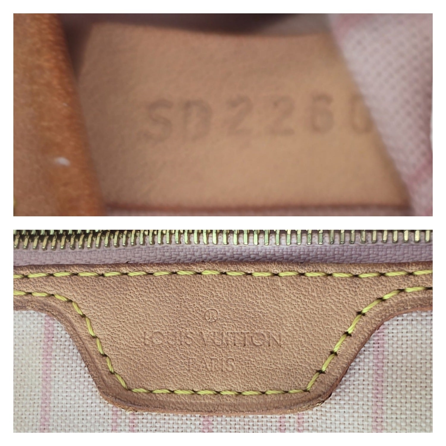 Louis Vuitton Neverfull Damier Azur GM Tote Rose Ballerine