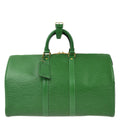 Louis Vuitton Green Epi Keepall 45 Travel Duffle Handbag M42974