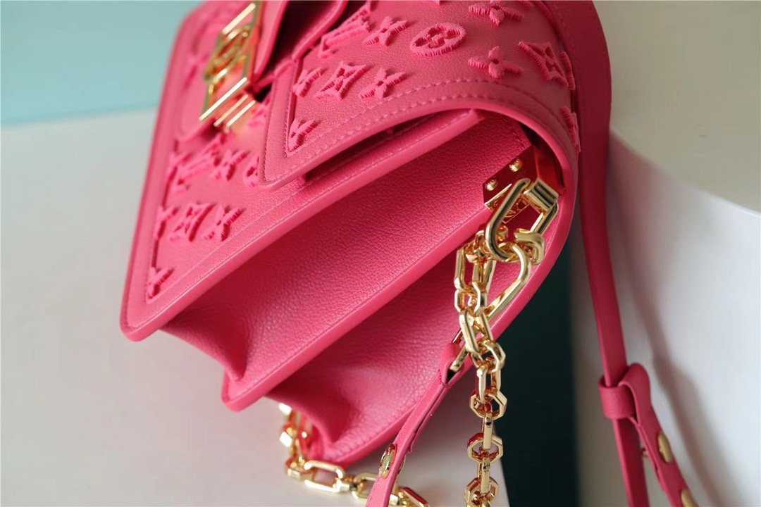LV Mini Dauphine Monogram GlamIuo Pink For Women,  Shoulder And Crossbody Bags 7.9in/20cm LV M20747