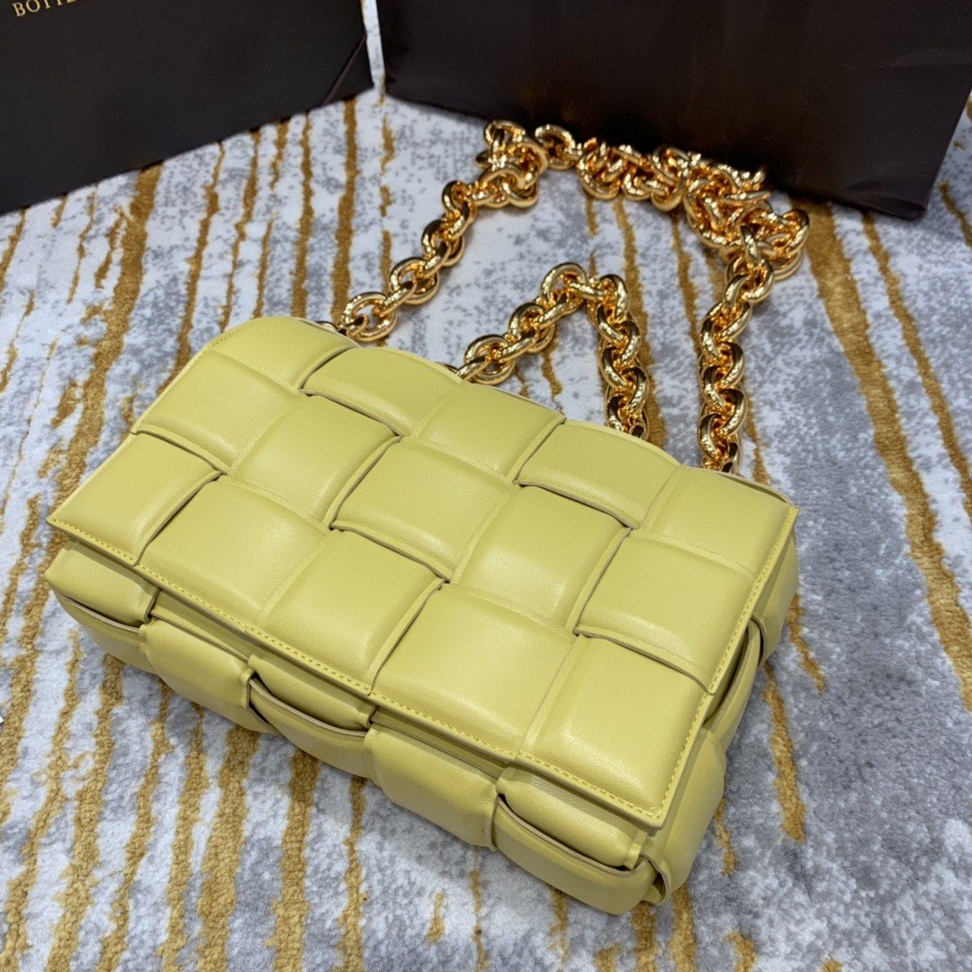 GLAMI Chain Cassette Bag For Women 10.2in/26cm In Yellow