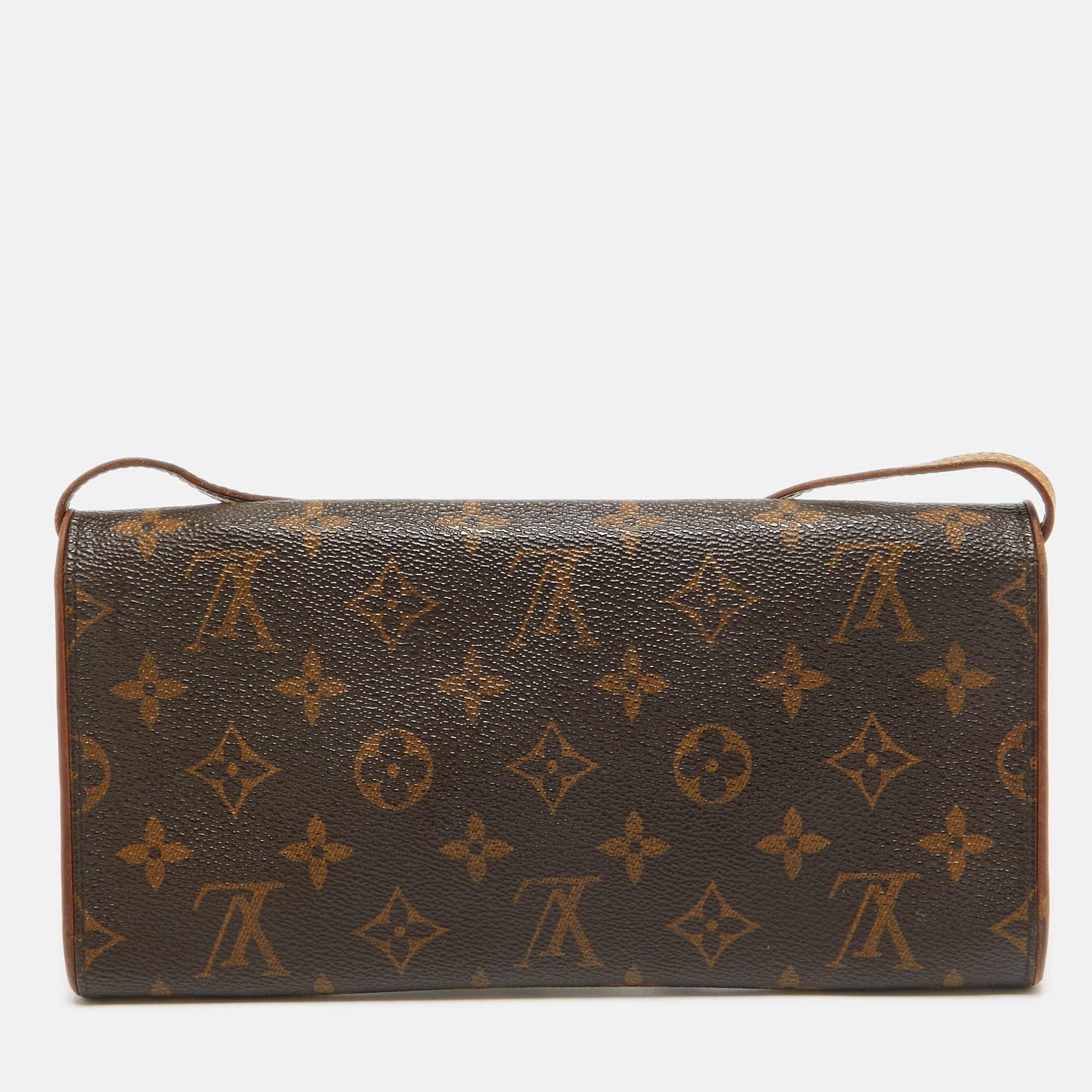 Louis Vuitton Monogram Canvas Twin Pochette Gm Bag..
