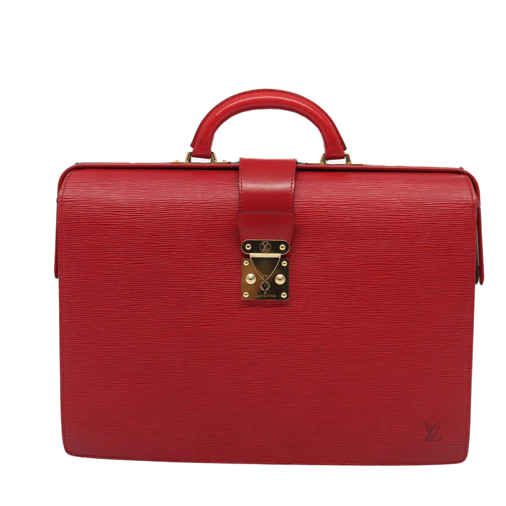 Louis Vuitton Serviette  Leather Briefcase Bag