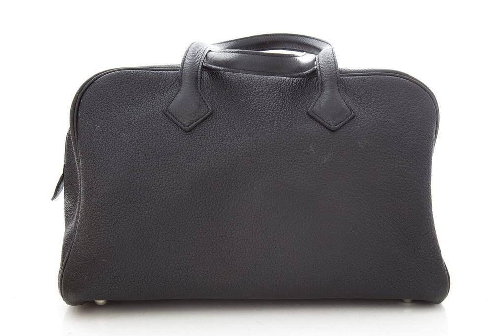 HermÃƒÆ’Ã‚Â¨s Victoria Black Togo Leather Handbag