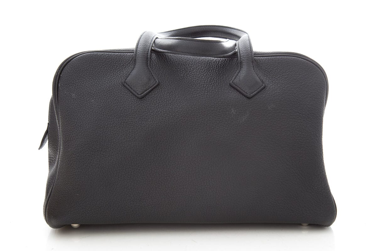 HermÃƒÆ’Ã‚Â¨s Victoria Black Togo Leather Handbag