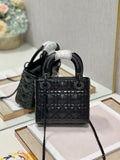 GLAMI Mini Lady Bag Cannage with Beaded Motif, Black, For Women WomenÃ¢â‚¬â„¢s Handbags, Crossbody Bags, 17cm CD M0505SNEA_M900