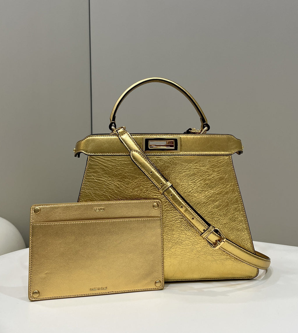 FI GlamI MeGLAMIum Gold Bag For Woman 33cm/13in