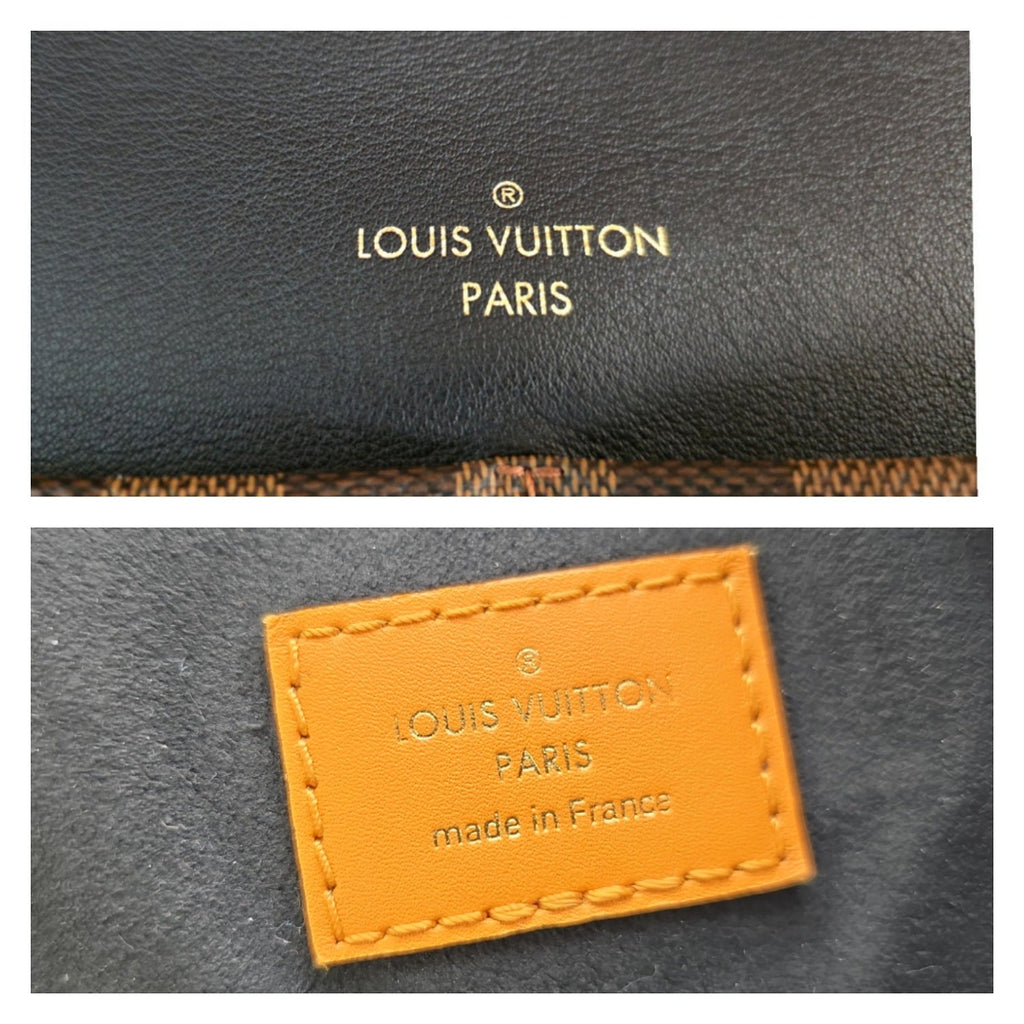 Louis Vuitton Damier Ebene Black Calfskin Maida Hobo