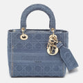 Dior Cannage Embroidered Canvas Medium Lady D-Lite Tote