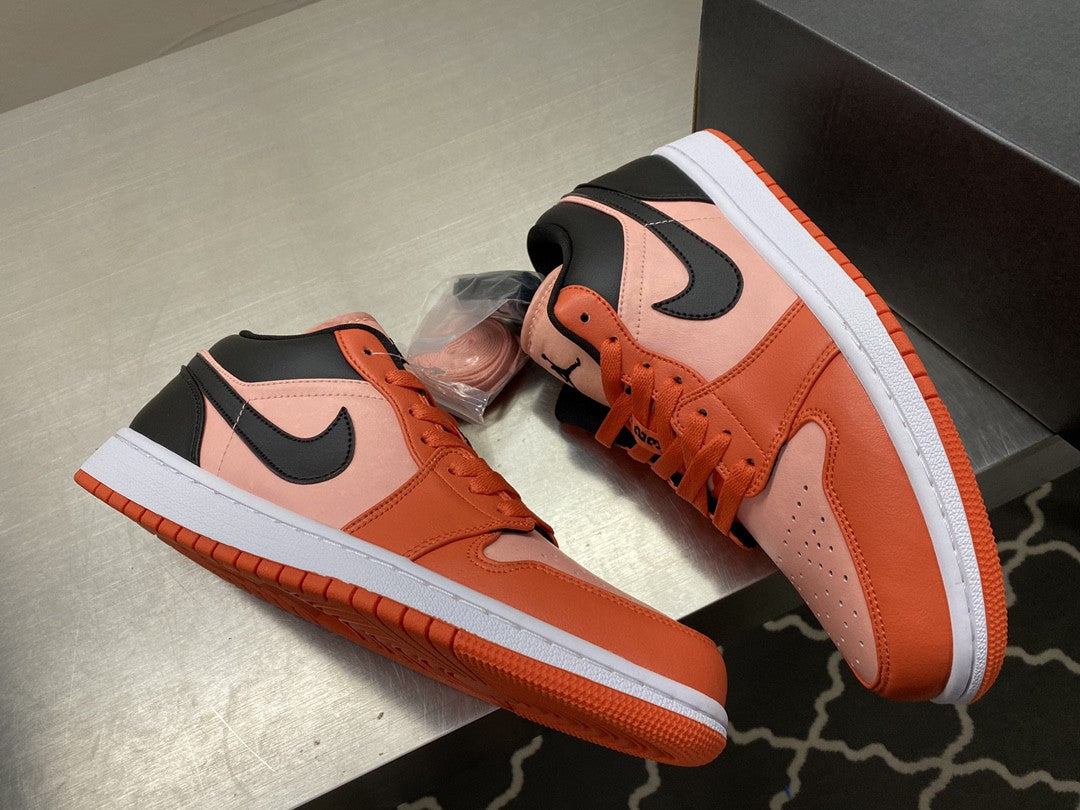 GLAMI Jordan 1 Low Orange Black For Men DM3379-600