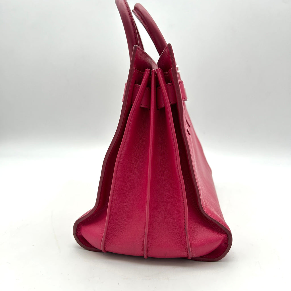 Pre-owned SAINT LAURENT Calfskin Small Sac De Jour Lipstick Pink LA7453