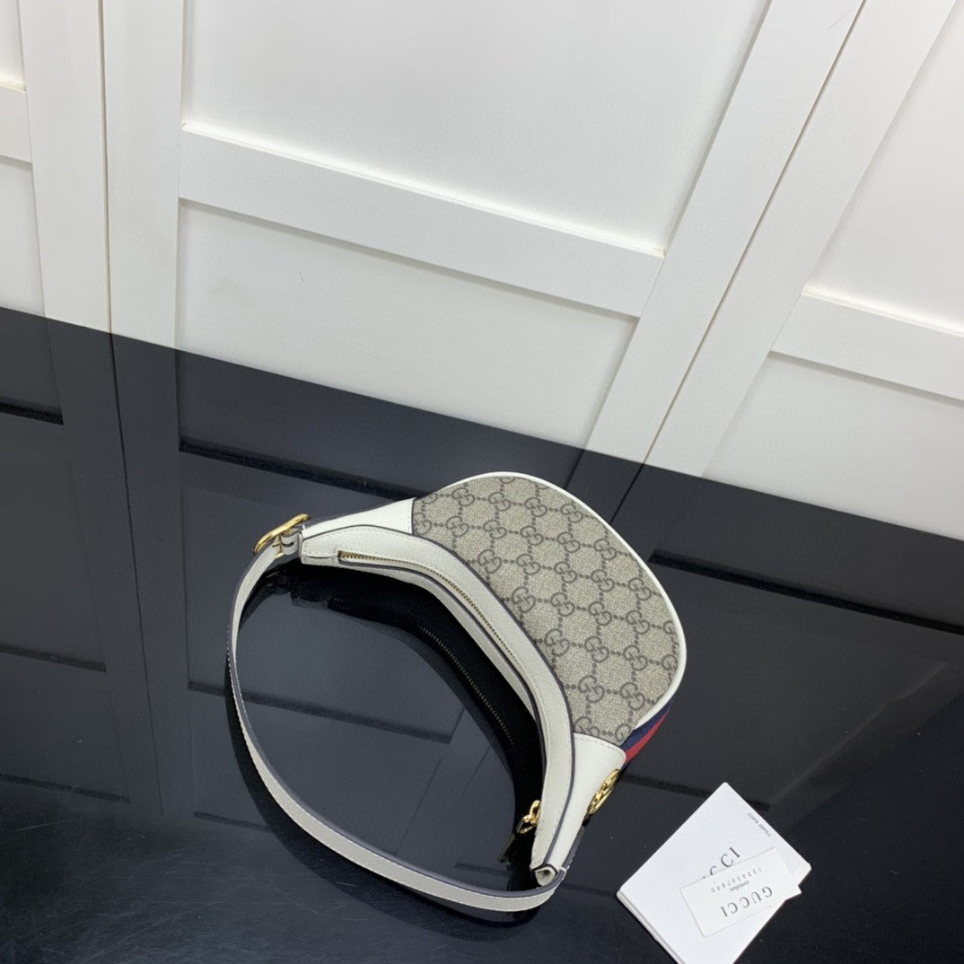 gg Ophidia gg Mini Bag Beige And Ebony gg Supreme Canvas For Women 7.9in/20cm gg 658551 96IWG 9794
