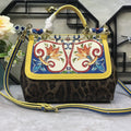 GLAMI MeGLAMIum Sicily Handbag Unique Print Motifs Muticolour For Women 10.2in/26cm GLAMI