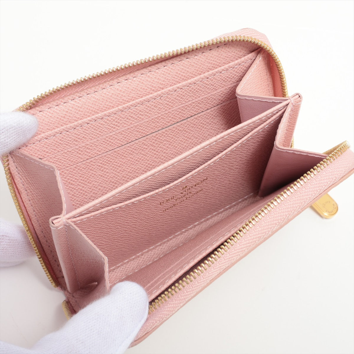 Louis Vuitton Damierazur Zippyr Coin Impact N60229 Rose Valerie Coin Case