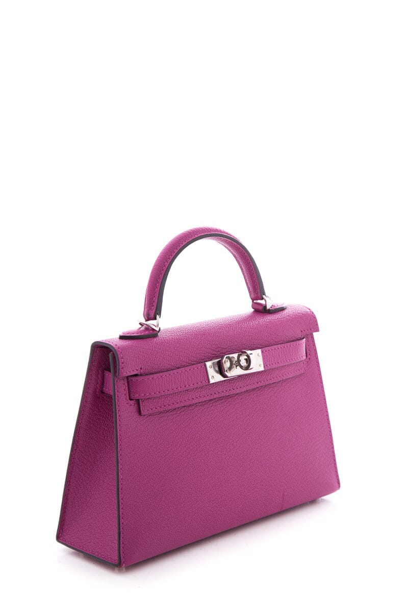 HermÃƒÆ’Ã‚Â¨s 2018 Rose Pourpre Chevre Mysore Mini Kelly 20cm W/PHW