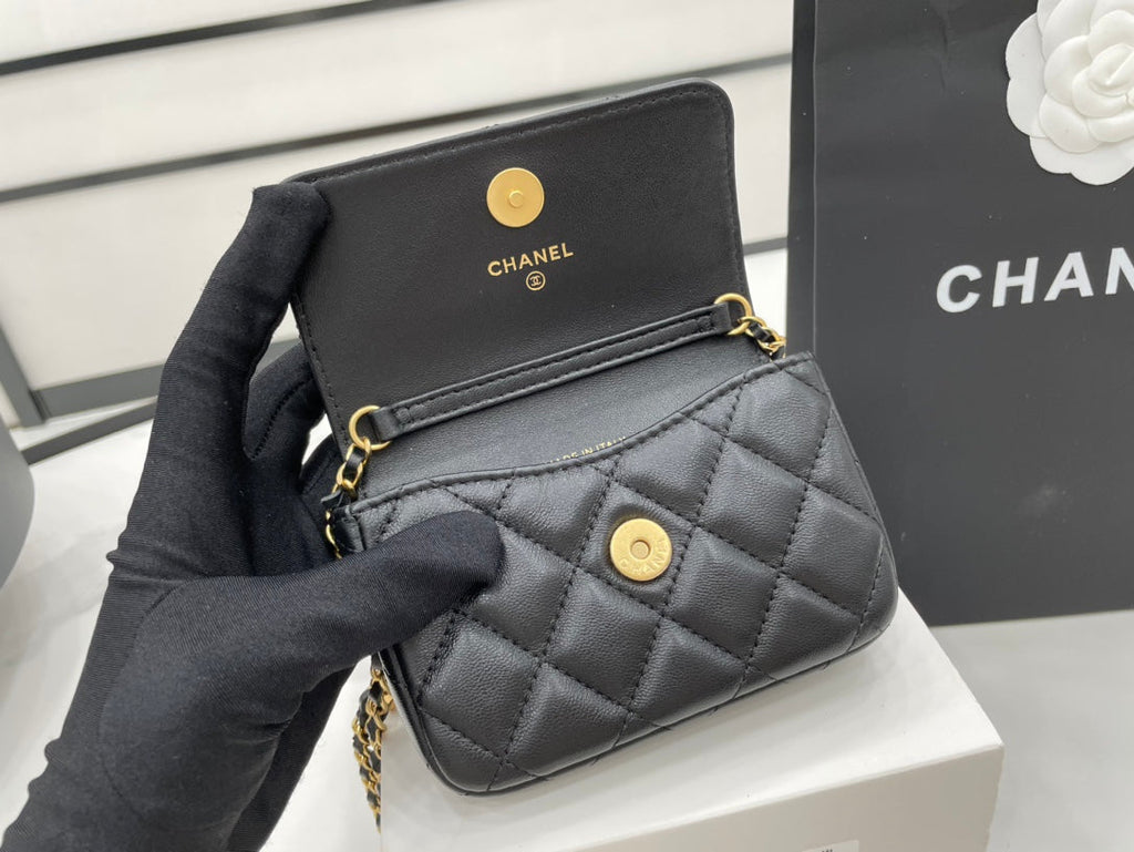 CHLMini GlamIap Bag Black For Women Bags 7.5in/19cm