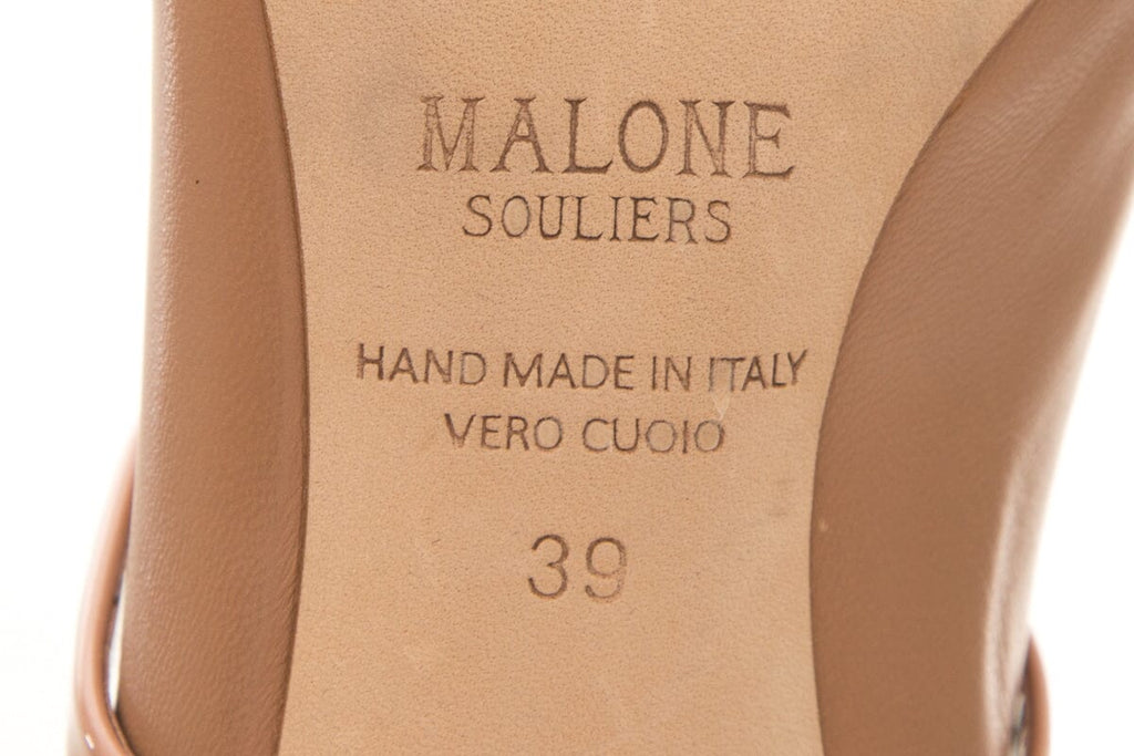 Malone Souliers Nude Booties SZ 39