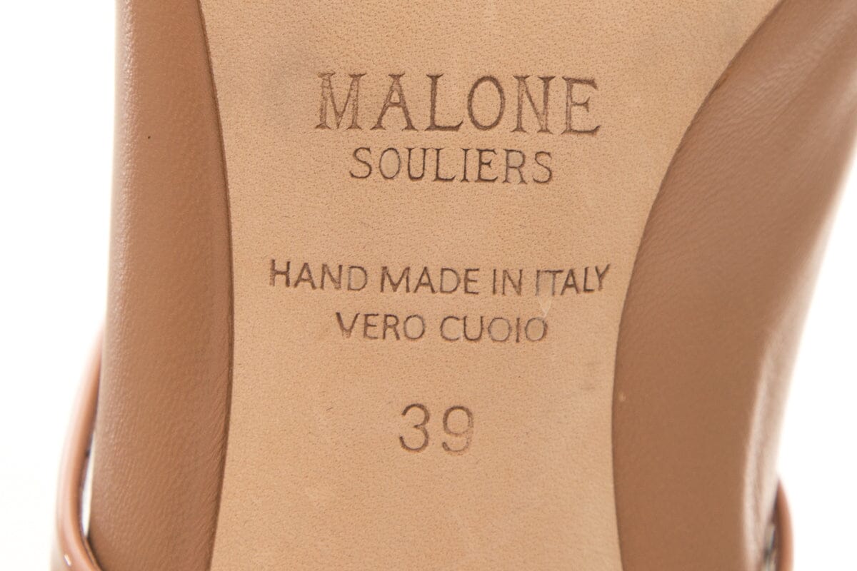 Malone Souliers Nude Booties SZ 39