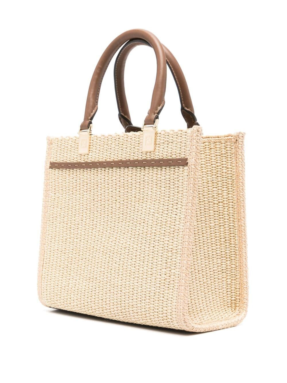 Fendi Women Small Raffia Sunshine Bag
