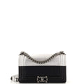 CHANEL Bicolor Boy Flap Bag Calfskin Old Medium