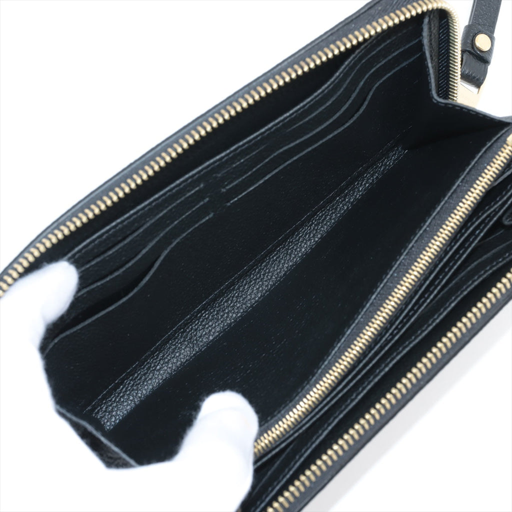 Louis Vuitton Bi-Color Monogram Implant Zippyr Wallet M80481 Noneir Round Zipper Wallet