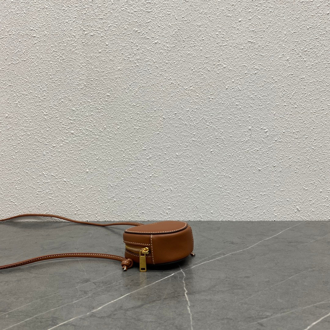 GLAMI Small Heart Crossbody Bag Tan For Women 3in/8cm 10J113DZW.04LU
