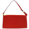 Louis Vuitton 2002 Red Epi Pochette Accessoires Handbag M52947